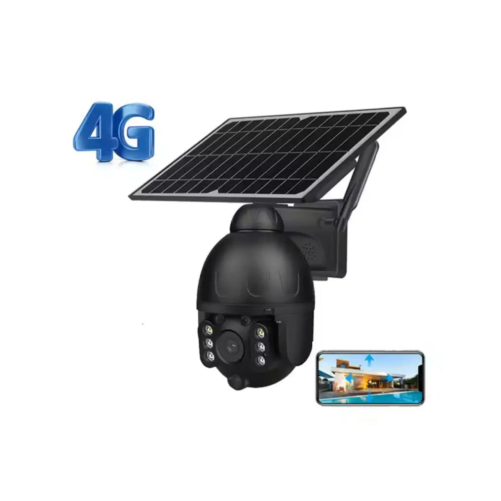 Cameră de Supraveghere 4G Exterior 3MP, Ubox, cu Panou Solar, Rotire, IP67, Comunicare Bidirecțională - BESEDER